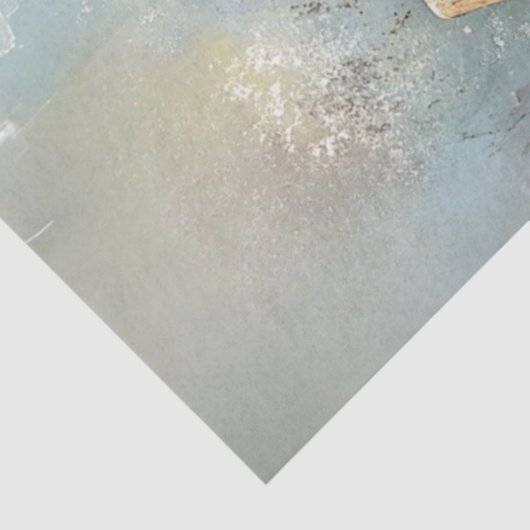 Dekoupage Lebendiger Western Stiefel Rosa Türkis Seidenpapier (Ausschnitt)