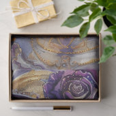 Dekoupage Lila Day of the Dead Lady Seidenpapier (Geschenk)