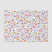 Dekoupage Lila Floral Wildblumen Geburtstag Seidenpapier (Vorderseite)