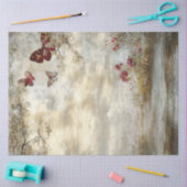 Dekoupage Links Side Story Book Design Landschaft Seidenpapier (Basteln)