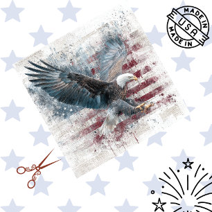 Dekoupage Majestic Eagle Flag Seidenpapier