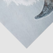 Dekoupage Majestic White Bison in Snow Seidenpapier (Ausschnitt)