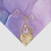 Dekoupage Marble Imitats beenden Lila Gold Blue Seidenpapier (Ausschnitt)