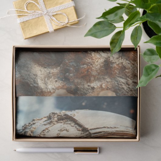 Dekoupage Moon Scene Astronaut City Reflection Seidenpapier (Geschenk)