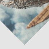 Dekoupage Moon Scene Astronaut City Reflection Seidenpapier (Ausschnitt)