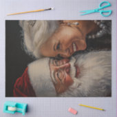 Dekoupage Mr. & Mrs. Claus Portrait Seidenpapier (Basteln)