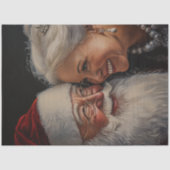 Dekoupage Mr. & Mrs. Claus Portrait Seidenpapier (Vorderseite)