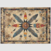 Dekoupage Native American Symmetric Design Seidenpapier (Vorderseite)