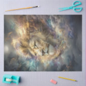 Dekoupage Nebel Kosmische Löwe Lebende Farbe Seidenpapier (Basteln)