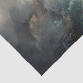 Dekoupage Nebel Kosmische Löwe Lebende Farbe Seidenpapier (Ausschnitt)