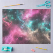 Dekoupage Nebula Weltraumkunst Design Lebhafte Far Seidenpapier (Basteln)