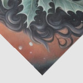 Dekoupage of African American Christmas Goddess Seidenpapier (Ausschnitt)