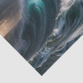 Dekoupage of Wild Wave Ocean Nautical Seidenpapier (Ausschnitt)