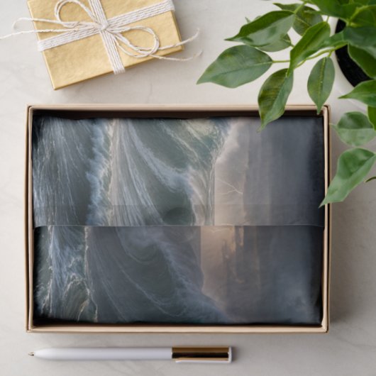 Dekoupage of Wild Wave Ocean Nautical Seidenpapier (Geschenk)