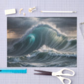 Dekoupage of Wild Wave Ocean Nautical Seidenpapier (Handwerk)