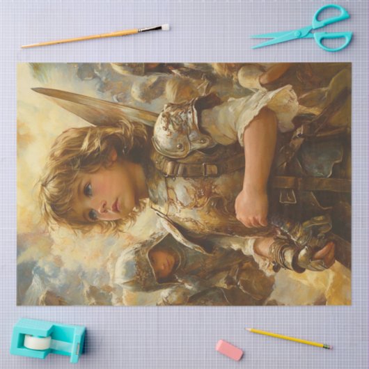 Dekoupage OsterDavid Wearing Gottes Rüstung Seidenpapier (Basteln)