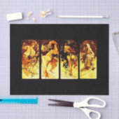 Dekoupage Paper 10"x15" - Alphonse Mucha 24 Seidenpapier (Handwerk)