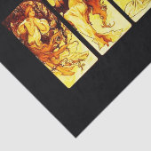 Dekoupage Paper 10"x15" - Alphonse Mucha 24 Seidenpapier (Ausschnitt)