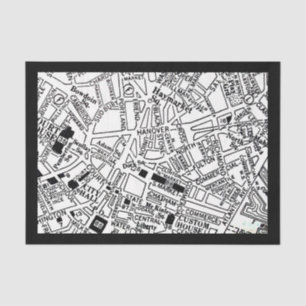 Dekoupage Paper 10"x15" - Vintag Maps 2 - Boston Seidenpapier