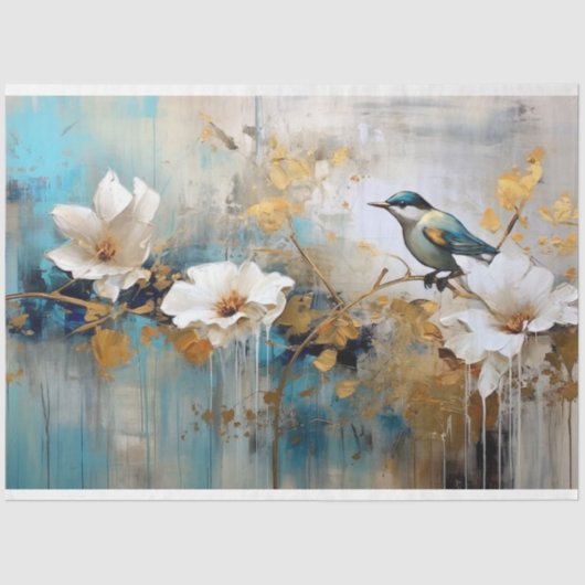 Dekoupage Paper - Botanische Komplexität 1 Seidenpapier (Vorderseite)