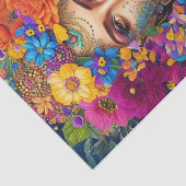 Dekoupage Paper - Fett Modernes Blumendesign Seidenpapier (Ausschnitt)