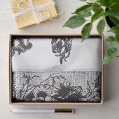 Dekoupage Paper von mehreren Schwarzweiß-Motiven Seidenpapier (Geschenk)