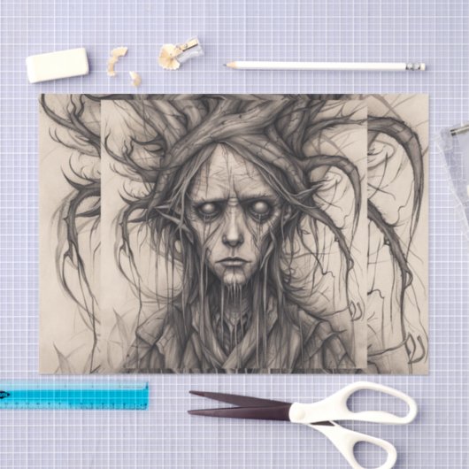 Dekoupage Paper von Wald-Mensch-Wäldern Seidenpapier (Handwerk)