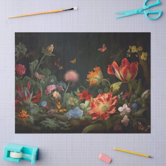 Dekoupage Paper - Whimsistische Wildblumen Seidenpapier (Basteln)