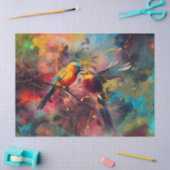 Dekoupage Paper, Wrapping - Feathered Melodies 1 Seidenpapier (Basteln)