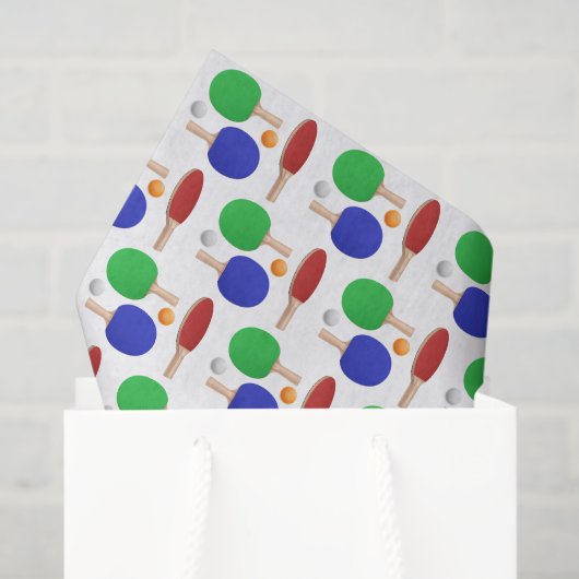 Dekoupage Ping Pong Tischtennis Geburtstagsparty Seidenpapier (Geschenktüte)