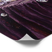 Dekoupage Rabe und Amethyst Gothic Poster (Ecke)