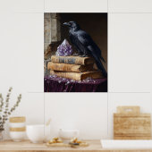 Dekoupage Rabe und Amethyst Gothic Poster (Küche)