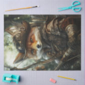 Dekoupage Red Fox als Robin Hood of the Forest Seidenpapier (Basteln)