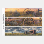 Dekoupage Rustikal 26x6 Handsäge Kunstpaneele Geschenkpapier Set (Vorderseite 2)