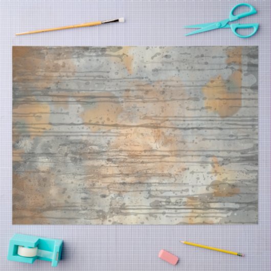 Dekoupage Rustikale erdgeschichtliche Tones Hinter Seidenpapier (Basteln)