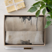 Dekoupage Rustikales Osterholzkreuz Seidenpapier (Geschenk)