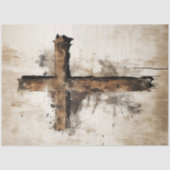 Dekoupage Rustikales Osterholzkreuz Seidenpapier (Vorderseite)