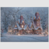 Dekoupage Santa's Old Charm Irish Hütte Seidenpapier (Vorderseite)