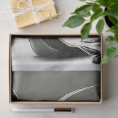 Dekoupage Schwarz-weiß Cat in High Heel Shoe Seidenpapier (Geschenk)