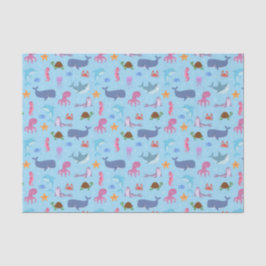 Dekoupage Sea Animals Geburtstagsparty Seidenpapier