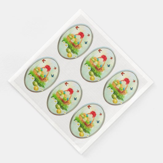 Dekoupage Serviette (Ecke)