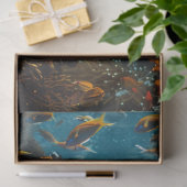 Dekoupage Shark Ocean Water World Seidenpapier (Geschenk)