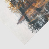 Dekoupage Silhouette Deer Double Exposure Wildlife Seidenpapier (Detail)