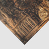 Dekoupage Steampunk City Architecture Design Seidenpapier (Ausschnitt)