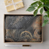 Dekoupage Steampunk Viktorianisch mit Rust Accent Seidenpapier (Geschenk)