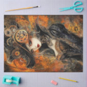 Dekoupage Steampunk Viktorianisch mit Rust Accent Seidenpapier (Basteln)