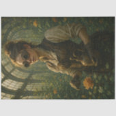 Dekoupage Steampunk viktorianischer Gärtner Kunst Seidenpapier (Vorderseite)