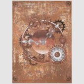 Dekoupage-Steampunk-Zahnräder-Uhrblatt Seidenpapier (Vorderseite)