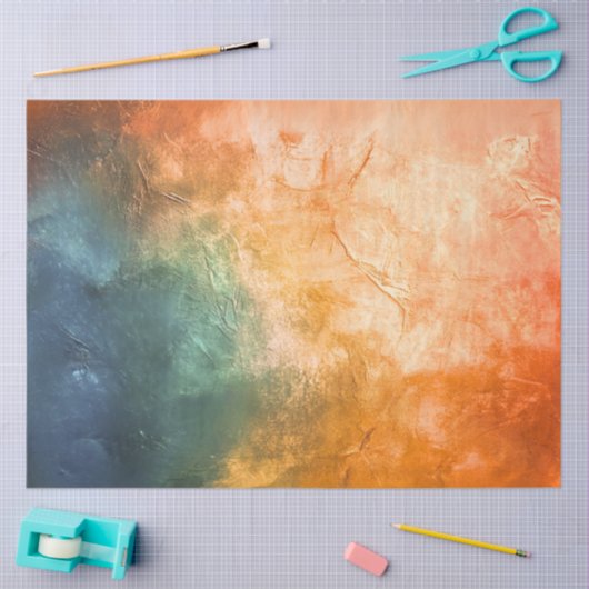 Dekoupage Textured Western Tief gefärbter Hintergr Seidenpapier (Basteln)