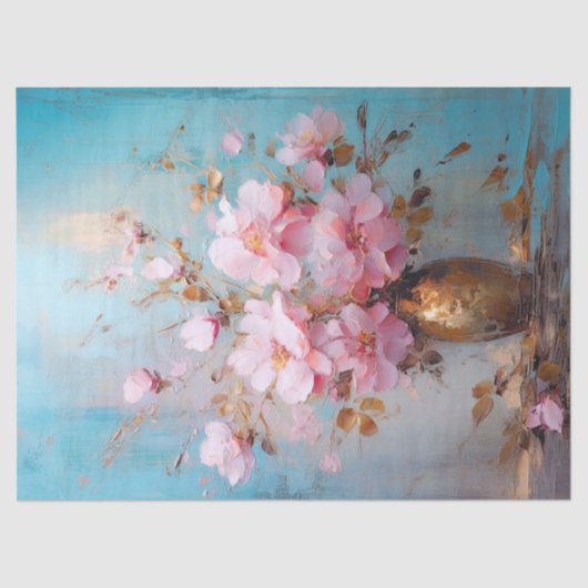 Dekoupage Tissue - Graceful Petal Charmes Seidenpapier (Vorderseite)